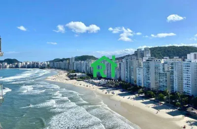 Apartamento frente mar com 4 dormitórios (3 suítes), 2 vagas, praia das pitangueiras - guarujá/sp