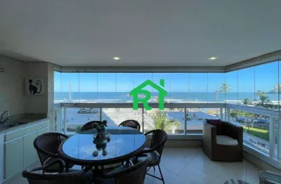 Apartamento frente mar com 3 dormitórios (3 suítes), 2 vagas, lazer, pitangueiras, guarujá/sp