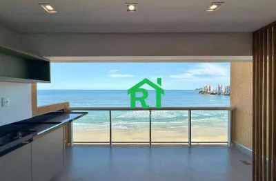 Apartamento frente mar com 3 quartos (3 suítes), 2 vagas e lazer à venda em pitangueiras, guarujá