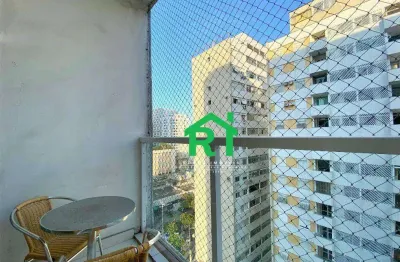 Apartamento com 2 dormitórios à venda, 60 m² por r$ 410.000,00 - pitangueiras - guarujá/sp