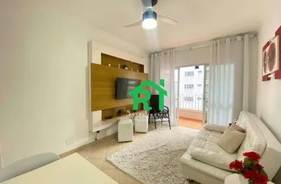 Apartamento à beira mar com 1 dormitório, 1 vaga de garagem - praia das pitangueiras, guarujá/sp