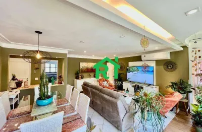 Apartamento com 4 dormitórios, 1 vaga, lazer à venda na enseada, guarujá/sp