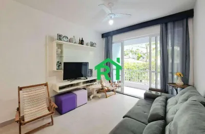 Apartamento com 2 dormitórios à venda, 90 m² por r$ 560.000,00 - pitangueiras - guarujá/sp