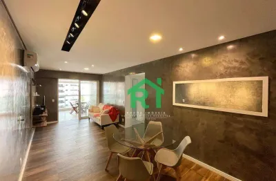 Apartamento com 2 dormitórios, 90 m² - venda por r$ 750.000,00 ou aluguel por r$ 8.000,00/mês - jardim astúrias - guarujá/sp