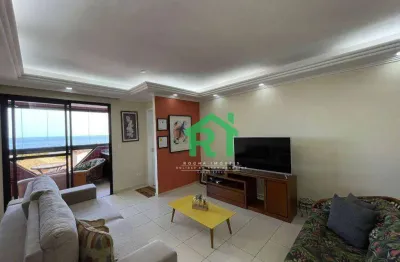 Apartamento à beira mar na praia do tombo com 3 dormitórios (2 suítes), 3 vagas, lazer, guarujá/sp