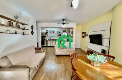 Apartamento com 2 dormitórios à venda, 70 m² por r$ 340.000,00 - enseada - guarujá/sp