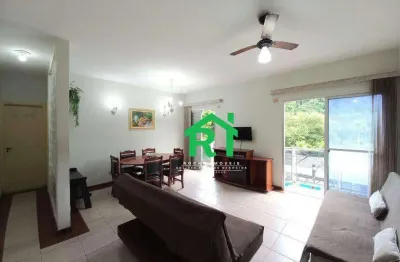 Apartamento à beira mar com 2 dormitórios, 2 sacadas, 1 vaga - enseada - guarujá/sp