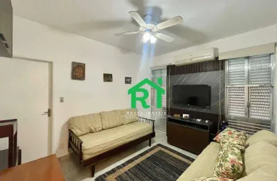 Apartamento quadra mar, 1 quarto, 1 vaga i praia das astúrias, guarujá/sp