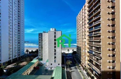 Apartamento com vista mar, 3 dormitórios (1 suíte), 2 vagas, pitangueiras, guarujá/sp.