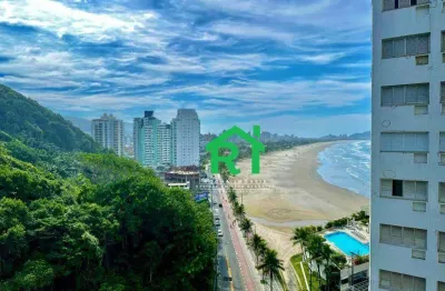 Apartamento reformado, vista mar, 3 dormitórios (1 suíte), 1 vaga, pitangueiras, guarujá/sp.
