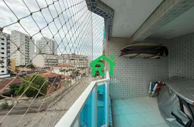Apartamento a poucos metros da praia com 3 dormitorios (1 suite), 2 vagas, tombo, guaruja/sp.