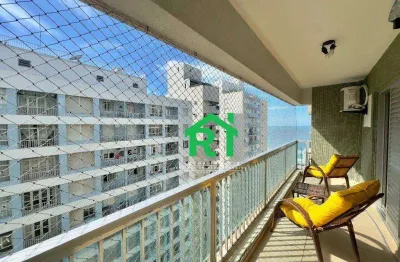 Apartamento à beira mar com 3 quartos (1 suíte), 2 vagas e lazer à venda em pitangueiras, guarujá/sp