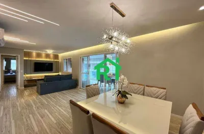 Apartamento com 3 quartos (1 suíte), 2 vagas, lazer, jardim astúrias, guarujá/sp