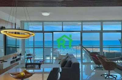 Apartamento frente mar com 3 quartos (3 suítes), 1 vaga, pitangueiras | rocha imóveis guarujá.