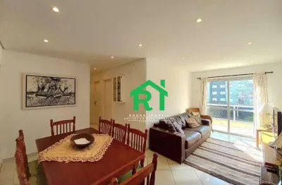Apartamento à beira mar com 3 dormitórios, 1 suítes, 1 vaga - enseada - guarujá/sp