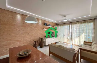 Apartamento com 3 quartos (1 suíte), 1 vaga, jardim astúrias, guarujá/sp