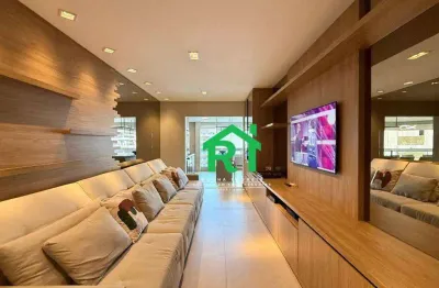 Apartamento com 3 dormitórios à venda, 144 m² por r$ 1.900.000,00 - pitangueiras - guarujá/sp