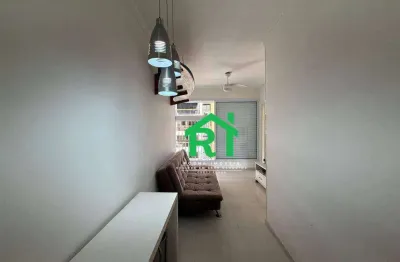 Apartamento com 2 dormitórios à venda, 50 m² por r$ 380.000 - pitangueiras - guarujá/sp