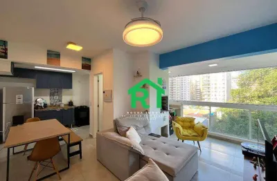 Apartamento com 2 dormitórios, 60 m² - venda por r$ 745.000,00 ou aluguel por r$ 4.000,00/mês - jardim astúrias - guarujá/sp