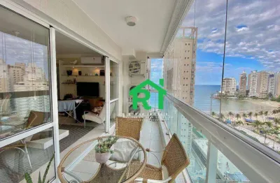 Apartamento com 2 dormitórios à venda, 78 m² por r$ 910.000 - jardim astúrias - guarujá/sp