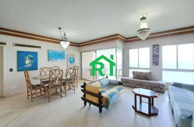 Apartamento com 3 dormitórios para alugar, 119 m² por r$ 6.000,00/mês - pitangueiras - guarujá/sp
