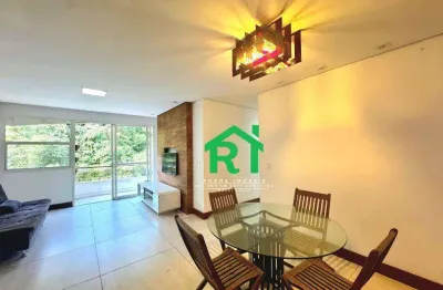 Apartamento com 3 dormitórios para alugar, 104 m² por r$ 5.500/mês - pitangueiras - guarujá/sp