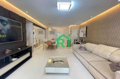 Apartamento com 3 dormitórios à venda, 115 m² por r$ 1.250.000 - pitangueiras - guarujá/sp