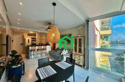 Apartamento com vista mar i 2 quartos (1 suíte) i praia das pitangueiras i guarujá/sp