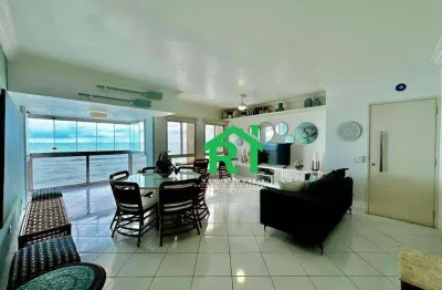 Apartamento frente mar, vista mar, 3 dormitórios (2 suítes), 1 vaga, pitangueiras, guarujá/sp.