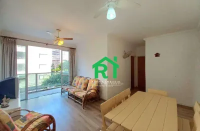 Apartamento à beira mar com 3 dormitórios, 1 reversível, 1 vaga - enseada - guarujá/sp