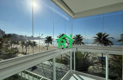 Vista panoramica para o mar, 3 suites e varanda gourmet na praia das asturias, guaruja