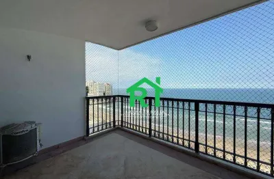 Apartamento com 3 suites, vista para o mar, em pitangueiras, guaruja/sp