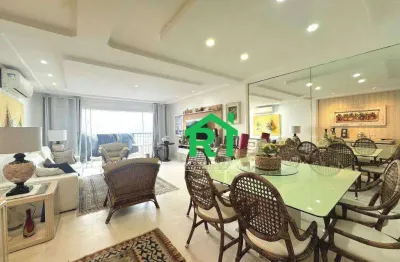 Apartamento com 4 dormitórios à venda, 172 m² por r$ 1.100.000,00 - pitangueiras - guarujá/sp