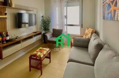 Apartamento com 2 dormitórios à venda, 75 m² por r$ 490.000,00 - jardim astúrias - guarujá/sp