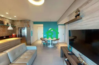 Apartamento à venda com 2 dormitórios (1 suíte), 1 vaga, lazer, guarujá/sp