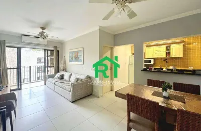 Apartamento com 2 dormitórios para alugar, 80 m² por r$ 4.000/mês - tombo - guarujá/sp