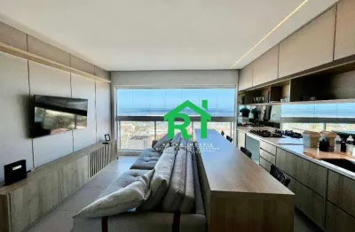 Apartamento com 2 dormitórios à venda, 56 m² por r$ 780.000 - enseada - guarujá/sp