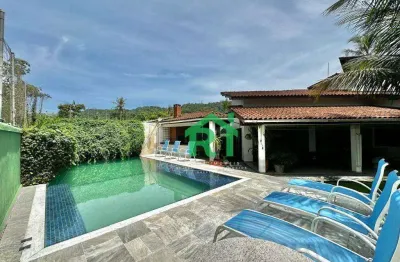 Casa com 6 dormitórios para alugar, 400 m² por r$ 15.000,00/mês - enseada - guarujá/sp