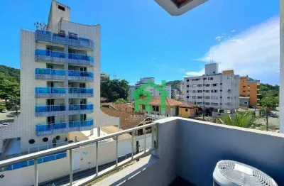 Apartamento com 1 dormitório para alugar, 42 m² por r$ 2.500,00/mês - tombo - guarujá/sp
