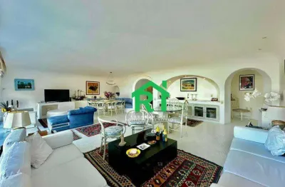 Apartamento frente mar, vista mar, 4 dormitórios (1 suíte), 2 vagas, pitangueiras, guarujá/sp.