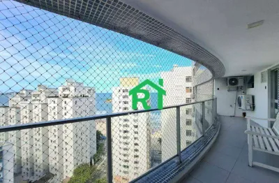 Apartamento à beira mar com 3 quartos (3 suítes), 2 vagas e lazer à venda em pitangueiras, guarujá