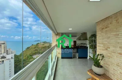 Apartamento frente mar com 2 quartos (1 suíte), 2 vagas e lazer à venda em jardim astúrias, guarujá