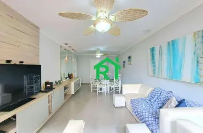 Apartamento 1 quadra do mar, 4 dormitórios à venda, 130 m² por r$ 600.000 - pitangueiras - guarujá/sp