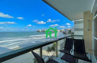 Apartamento frente mar com 4 quartos (3 suítes), 1 vaga, pitangueiras | rocha imóveis guarujá