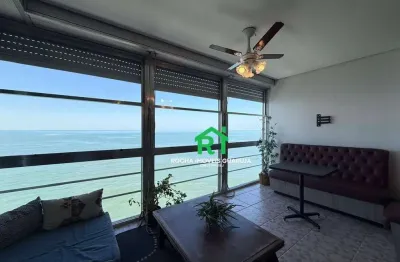 Frente mar com vista costeira, 2 dormitórios (2 suítes), piscina e lazer – pitangueiras, guarujá