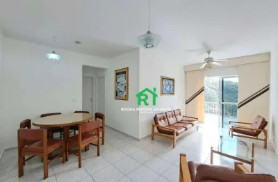 Apartamento beira mar, 2 dormitórios e 1 vaga, para alugar por r$ 3.500/mês | pitangueiras - guarujá/sp