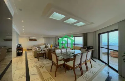 Apartamento com 4 dormitórios, 256 m² - venda por r$ 3.000.000,00 ou aluguel por r$ 15.000,00/mês - jardim astúrias - guarujá/sp