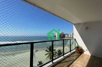 Apartamento frente mar com 3 quartos (3 suítes), 2 vagas e lazer à venda em jardim astúrias, guarujá
