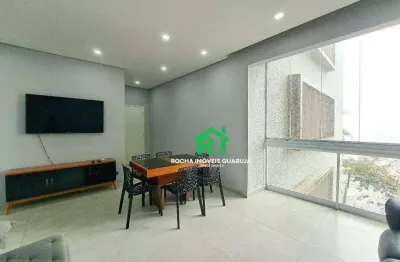Apartamento com 3 dormitórios à venda, 100 m² por r$ 750.000,00 - pitangueiras - guarujá/sp