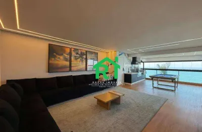 Apartamento com 4 dormitórios, 186 m² - venda por r$ 2.300.000,00 ou aluguel por r$ 12.500,00/mês - pitangueiras - guarujá/sp